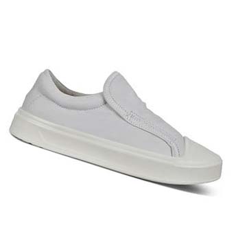 Ecco Flexure T-cap Slip-on Casual Skor Dam Vita | SE 64QMA